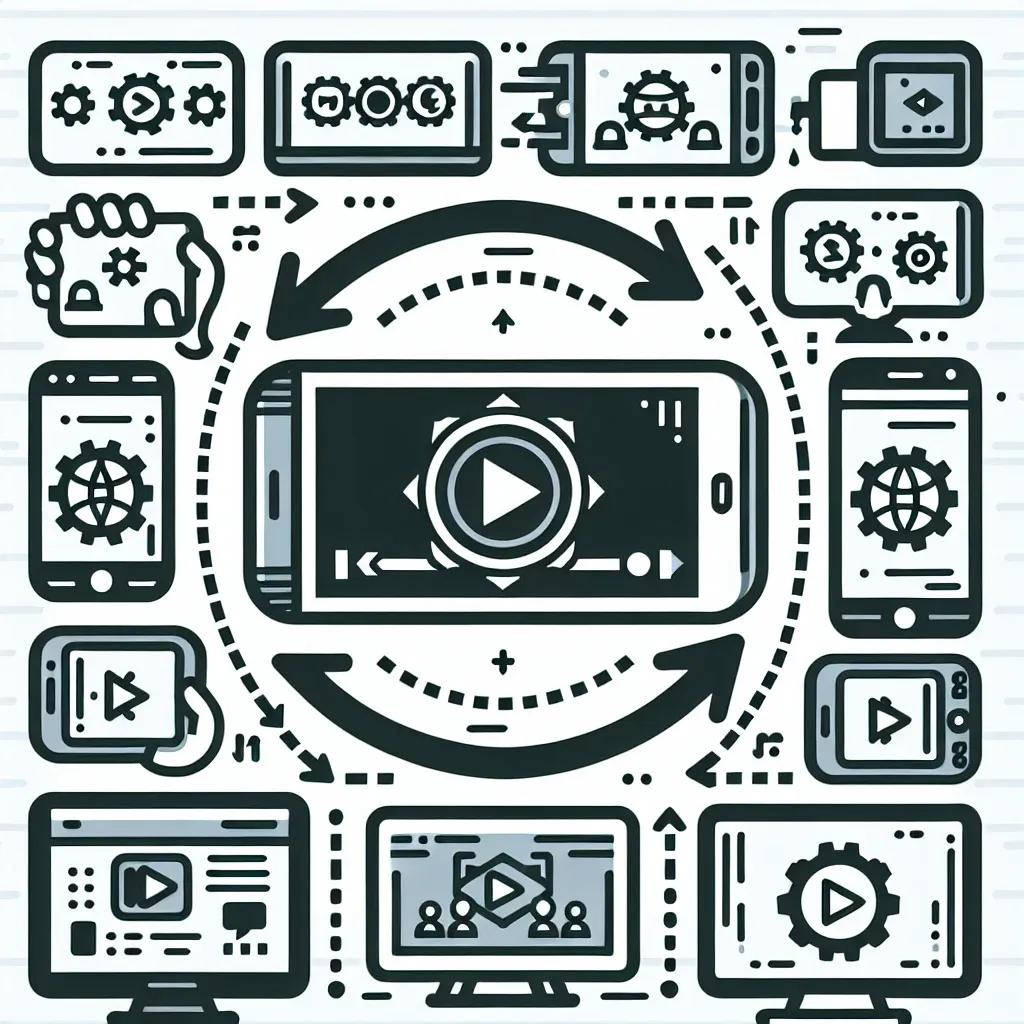 "Ilustrasi langkah-langkah mendaur ulang konten TikTok ke platform lain seperti Instagram, YouTube, dan Facebook, dengan grafik menunjukkan peningkatan jangkauan dan keterlibatan pengguna."